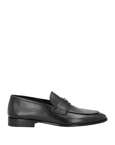 ROBERTO CAVALLI Mokassins Schwarz Leder