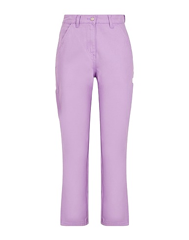 8 by YOOX Denim trousers ORGANIC COTTON DENIM WORKER CARGO PANTS
 Lilac 100% Organic cotton