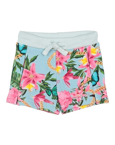 GUESS Shorts & Bermuda Sky blue 100% Cotton