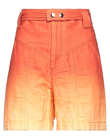 ISABEL MARANT Shorts & Bermuda Orange 64% Cotton, 36% Linen