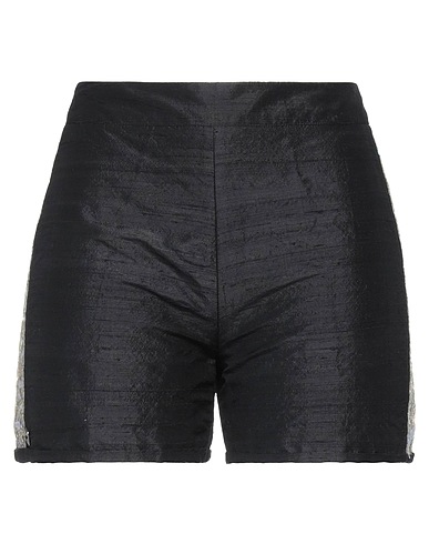 MANILA GRACE Shorts & Bermuda Charcoal 100% Silk