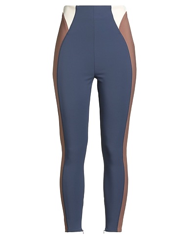 ELISABETTA FRANCHI Casual trouser Slate blue 84% Polyamide, 16% Elastane