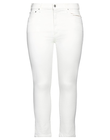 CITIZENS OF HUMANITY Denim trousers Cream 99% Organic cotton, 1% Lycra®