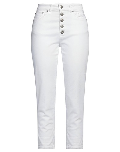 DONDUP Casual pants White 92% Cotton, 6% Elastomultiester, 2% Elastane