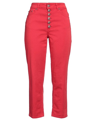 DONDUP Pantalone Rosso 92% Cotone, 6% Elastomultiestere, 2% Elastan