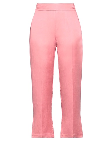 SEMICOUTURE Casual trouser Pink 41% Viscose, 33% Linen, 26% Acetate