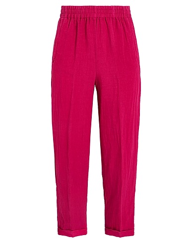 CARACTÈRE Pantalone Magenta 100% Lino