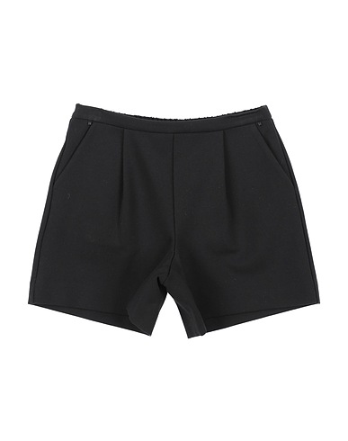 TWINSET Shorts & Bermuda Black 75% Polyester, 22% Viscose, 3% Elastane