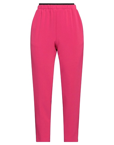 CARACTÈRE Casual trouser Fuchsia 91% Polyester, 9% Elastane