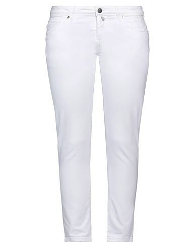 INCOTEX Denim pants White 99% Cotton, 1% Elastane