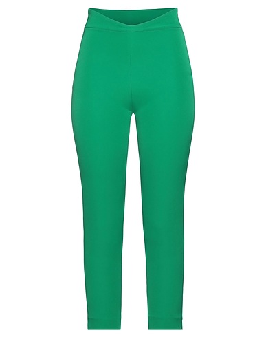 HANITA Casual trouser Green 97% Polyester, 3% Elastane