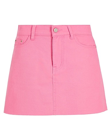 8 by YOOX Denim skirt ORGANIC COTTON DENIM MINI SKIRT
 Pink 100% Organic cotton