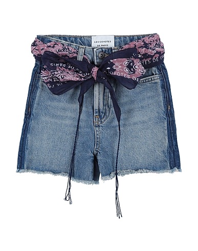 LES COYOTES DE PARIS Shorts jeans Blu 100% Cotone