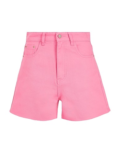 8 by YOOX Denim shorts ORGANIC COTTON HIGH-RISE SHORTS
 Pink 100% Organic cotton