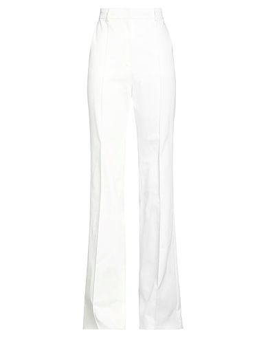 SPORTMAX Casual pants White 97% Cotton, 3% Elastane