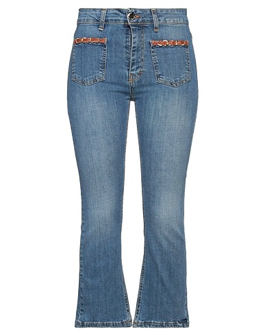SISTE'S Denim trousers Blue 98% Cotton, 2% Elastane