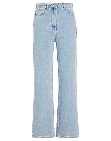 8 by YOOX Denim trousers ORGANIC COTTON DENIM MID-RISE RELAXED JEANS
 Blue 100% Organic cotton