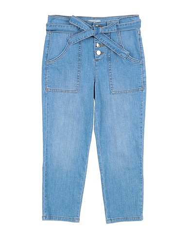 LIU •JO Denim trousers Blue 98% Cotton, 2% Elastane