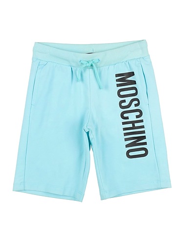 MOSCHINO KID Shorts & Bermuda Turquoise 95% Cotton, 5% Elastane