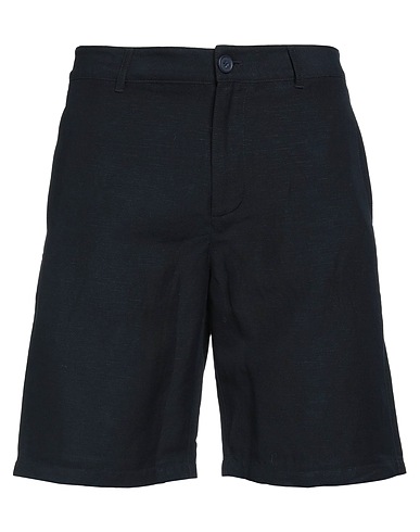 ARMANI EXCHANGE Shorts & Bermuda Midnight blue 54% Linen, 46% Viscose