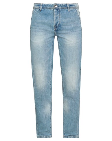 SEINSE Denim trousers Blue 99% Cotton, 1% Elastane