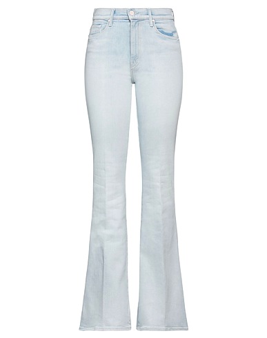 MOTHER Denim pants Blue 95% Cotton, 4% Polyester, 1% Elastane