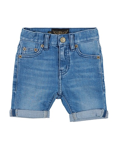 FINGER IN THE NOSE Denim pants Blue 91% Cotton, 7% Polyester, 2% Elastane