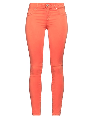 DENNY ROSE Casual trouser Tomato red 60% Cotton, 24% Polyester, 13% Viscose, 3% Elastane