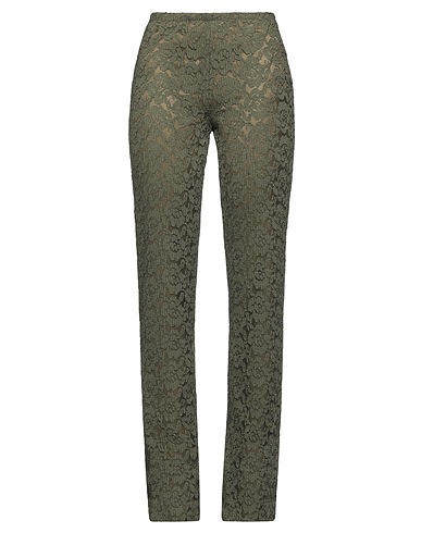CHARLOTT Casual trouser Military green 100% Cotton, Polyester