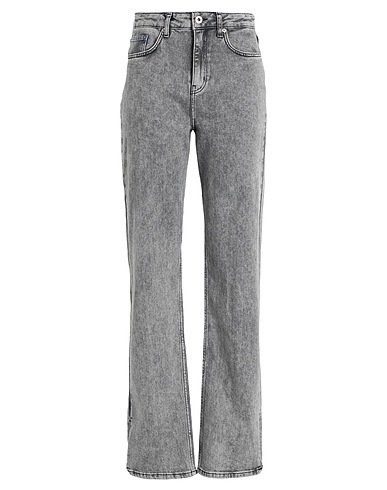 KARL LAGERFELD JEANS Pantaloni jeans KLJ HR STRAIGHT DENIM W/SLIT
 Grigio 99% Cotone, 1% Elastan