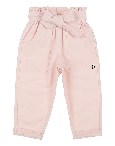 MANILA GRACE Casual trouser Pink 84% Cotton, 14% Linen, 2% Polyester