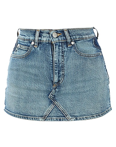 REDValentino Denim shorts Blue 62% Polyester, 38% Cotton