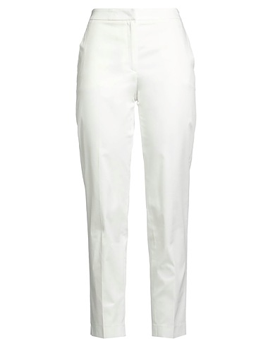 TRUE ROYAL Casual pants White 97% Cotton, 3% Elastane