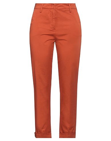 MANILA GRACE Casual trouser Rust 97% Cotton, 3% Elastane