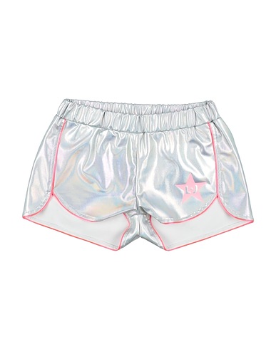 LIU •JO Shorts & Bermuda Silver 95% Polyester, 5% Elastane