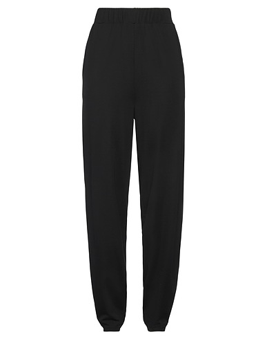 ES'GIVIEN Casual trouser Black 55% Viscose, 40% Polyamide, 5% Elastane