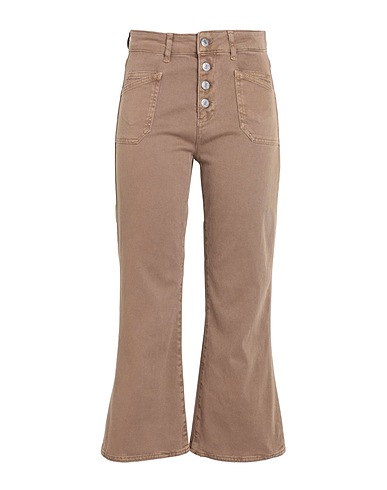 MAX&Co. Denim trousers Military green 98% Cotton, 2% Elastane