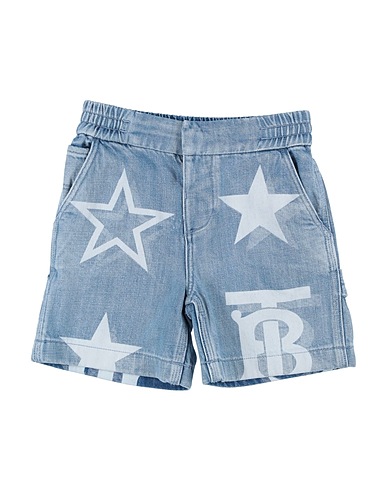 BURBERRY Shorts jeans Blu 100% Cotone