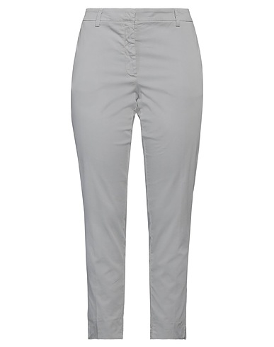 ROSSOPURO Casual trouser Grey 96% Cotton, 4% Elastane