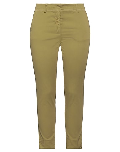 ROSSOPURO Casual trouser Military green 96% Cotton, 4% Elastane