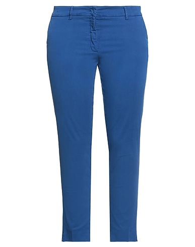 ROSSOPURO Casual pants Blue 96% Cotton, 4% Elastane