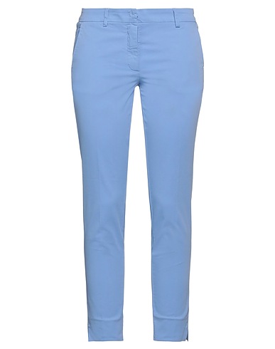 ROSSOPURO Casual trouser Light blue 96% Cotton, 4% Elastane