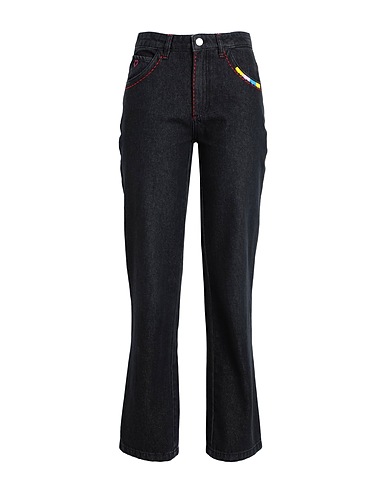 MAX&Co. Denim trousers Black 100% Cotton