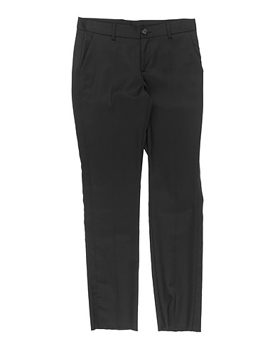 VERSACE YOUNG Casual trouser Black 100% Virgin Wool, Polyester