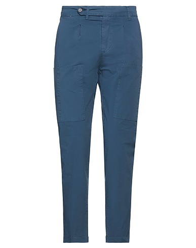 ALPHA STUDIO Casual trouser Slate blue 59% Cotton, 39% Viscose, 2% Elastane