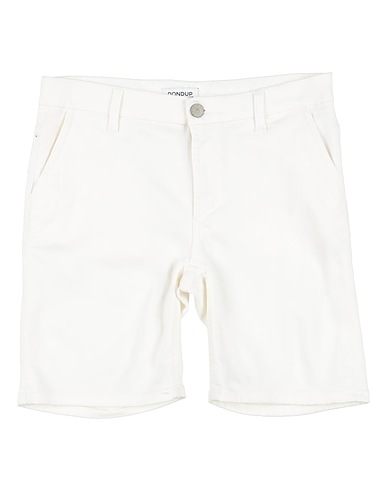 DONDUP Denim shorts White 92% Cotton, 6% Elastomultiester, 2% Elastane