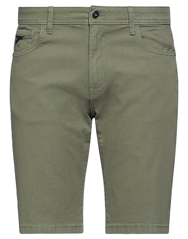YES ZEE by ESSENZA Shorts & Bermuda Military green 92% Cotton, 6% Polyester, 2% Elastane