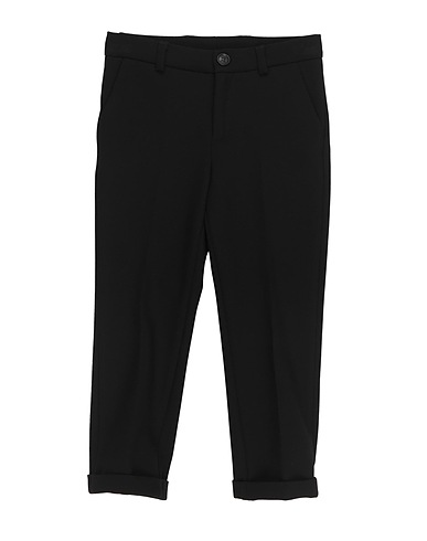VERSACE YOUNG Casual pants Black 63% Polyester, 27% Viscose, 7% Cotton, 3% Elastane