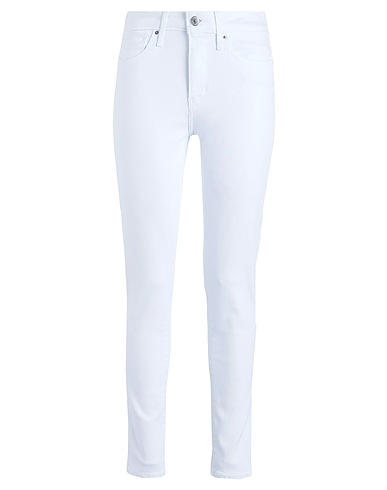 LEVI'S Denim trousers 721 HIGH RISE SKINNY  White 97% Cotton, 3% Elastane