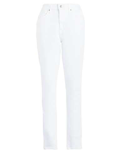 LEVI'S Denim trousers 721 HIGH RISE SKINNY  White 97% Cotton, 3% Elastane